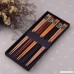 Zealor 5 Pairs Hardwood Chopsticks Set with 5 Assorted Colors Natural Wooden Chopsticks - B06X927QHC